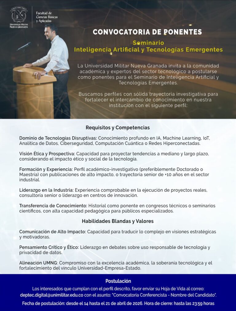 Deptec - Convocatoria 1