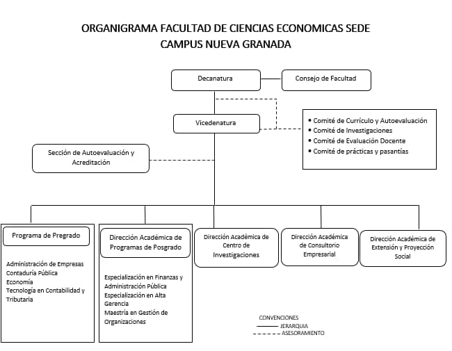 Organigrama ciencias basicas sede