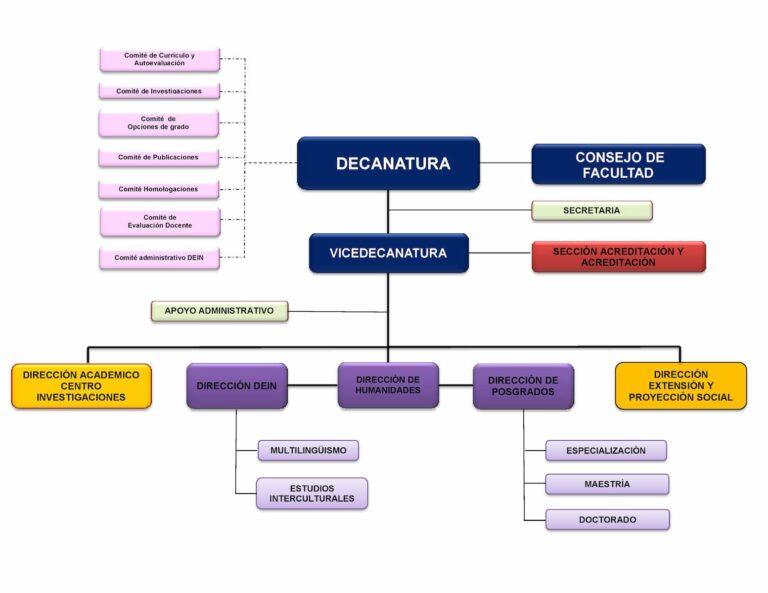 organifgrama facultad de educaion y humanidades 1