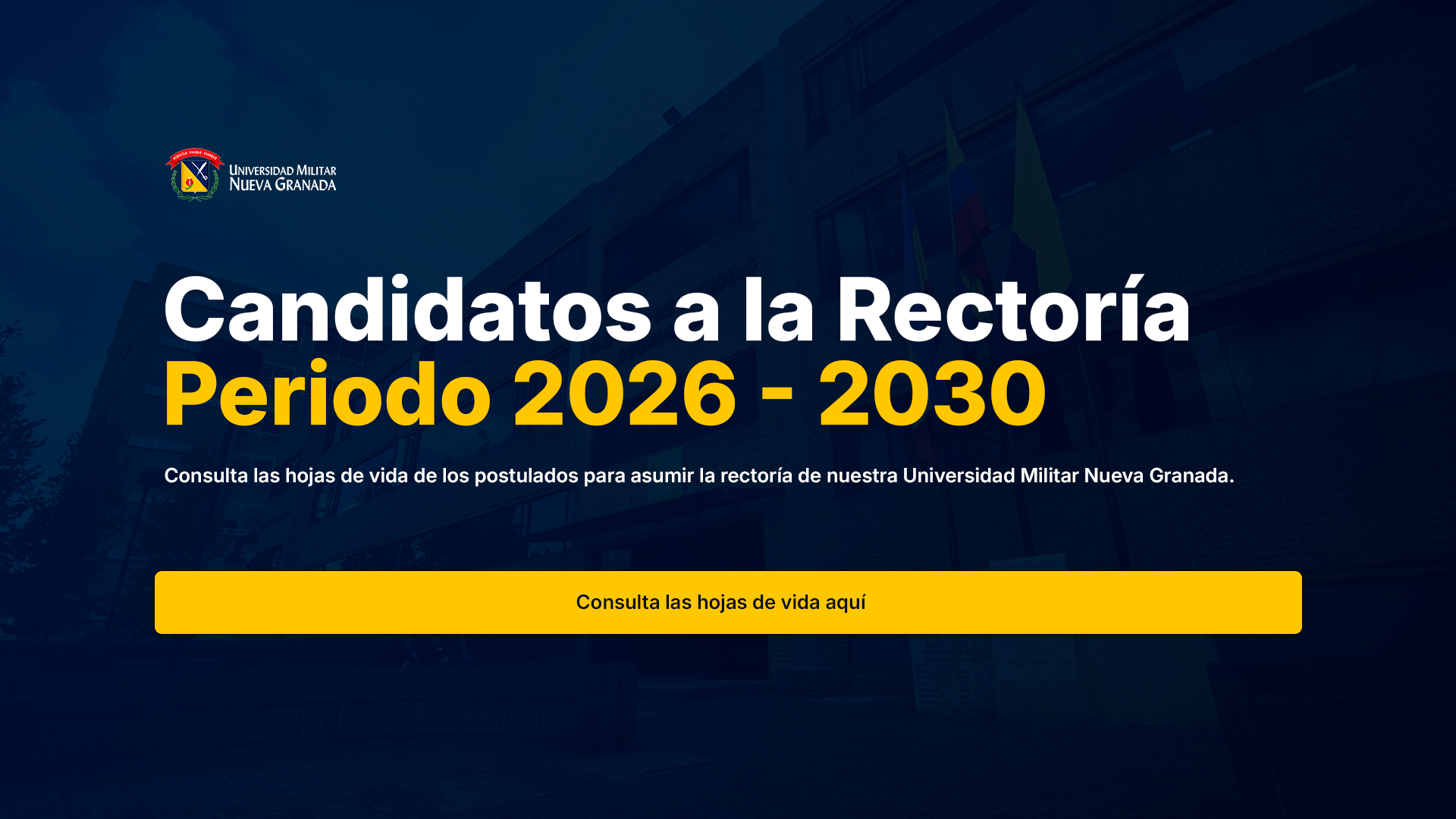 Candidatos a la rectoria