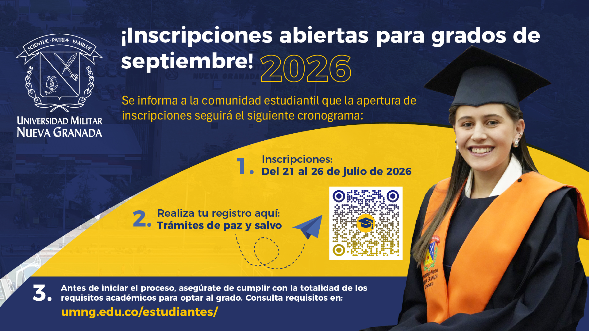 Pantallas y web Grados septiembre 2026