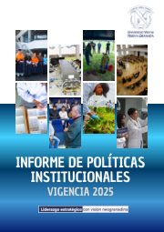 Primera página de Informe políticas institucionales 2025