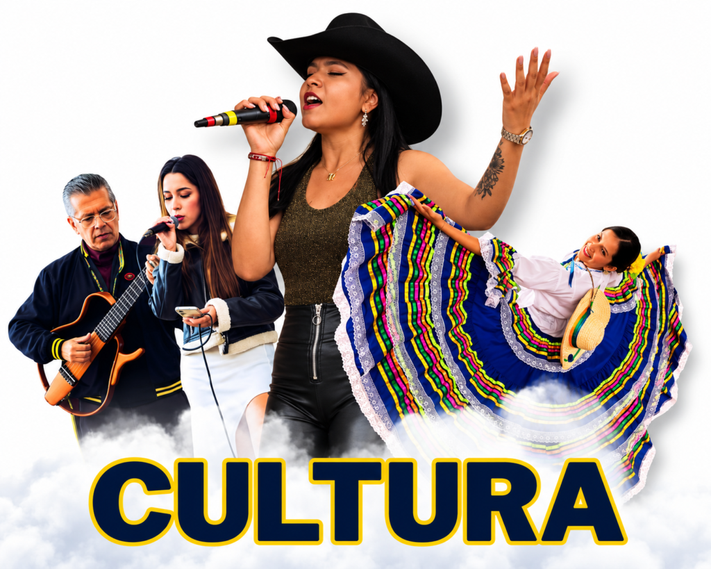 Collage vibrante de musica y cultura