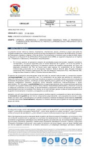Primera página de Circular 0003 de 2024 - Preparación Presupuesto 2025