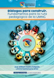Primera página de Diálogos para construir: Fundamentos para la ruta pedagógica de la UMNG