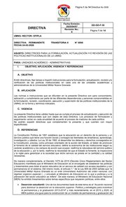 Primera página de la Directiva 0006 de 2026
