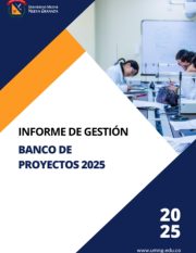 Primera página de Informe de seguimiento banco de proyecto 2025