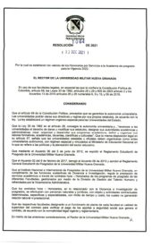 Primera página de Resolución 1064