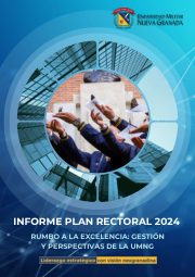 Primera página de Informe plan rectoral vigencia 2024